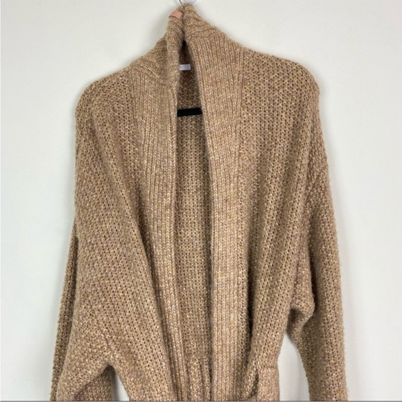 NEW Lunya Chunky Knit Wool Alpaca Blend Belted Robe L/XL Quiet Luxury Minimalist - Picture 4 of 16